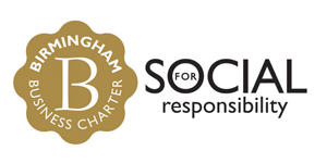 Birmingham Business Charter for Social Responsibility logo.