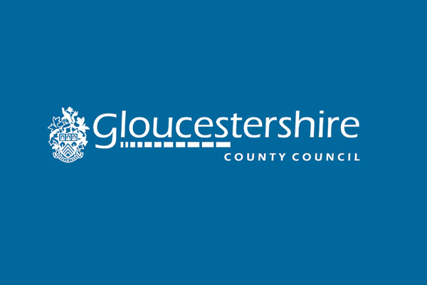 Gloucestershire County Council logo.